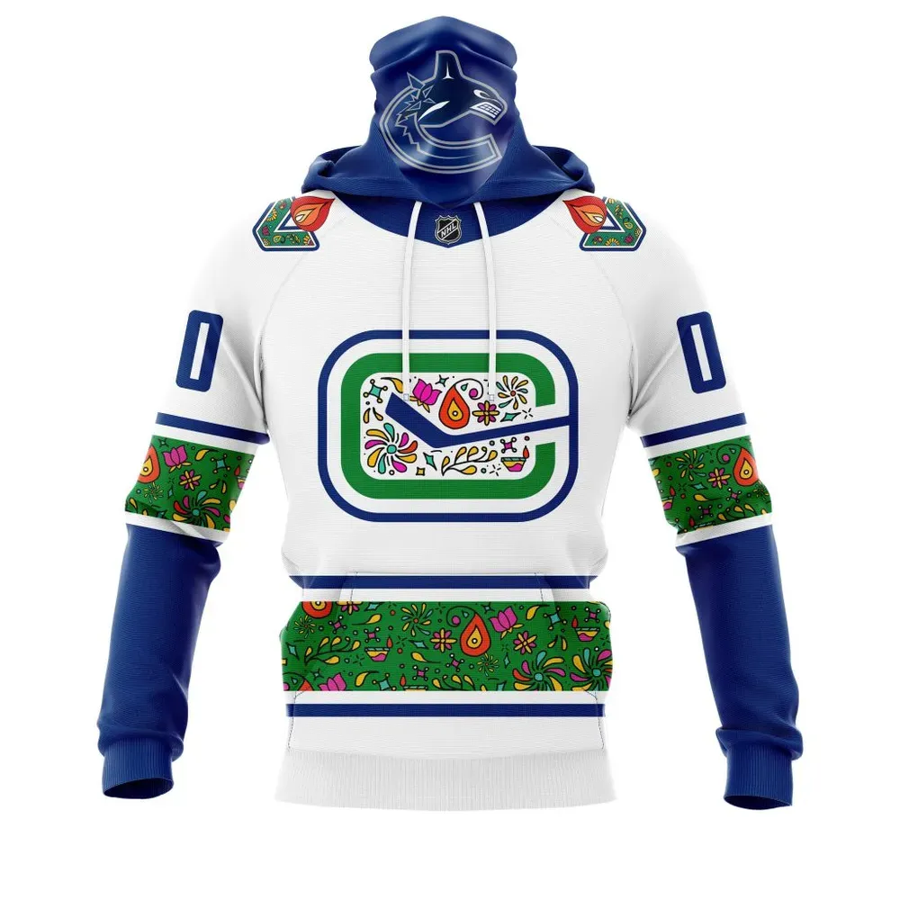 Vancouver Canucks | Celebrate Diwali Specialized Concepts Kits V3 Mask Hoodie