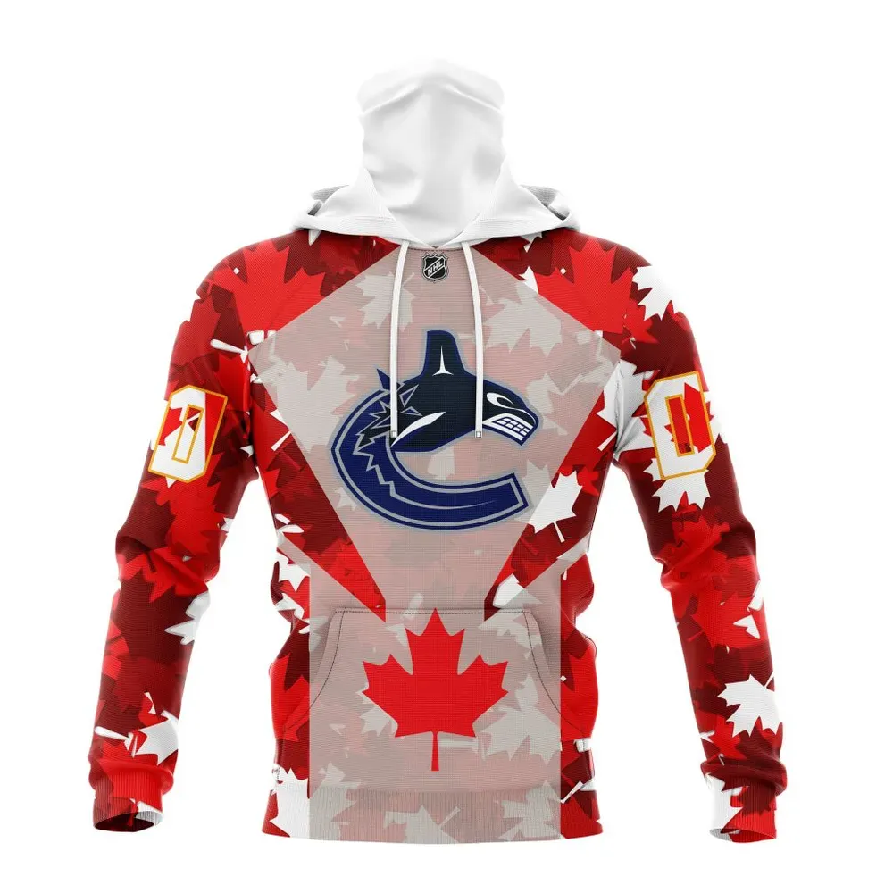 Vancouver Canucks | Special Concept For Canada Day St2201 Mask Hoodie