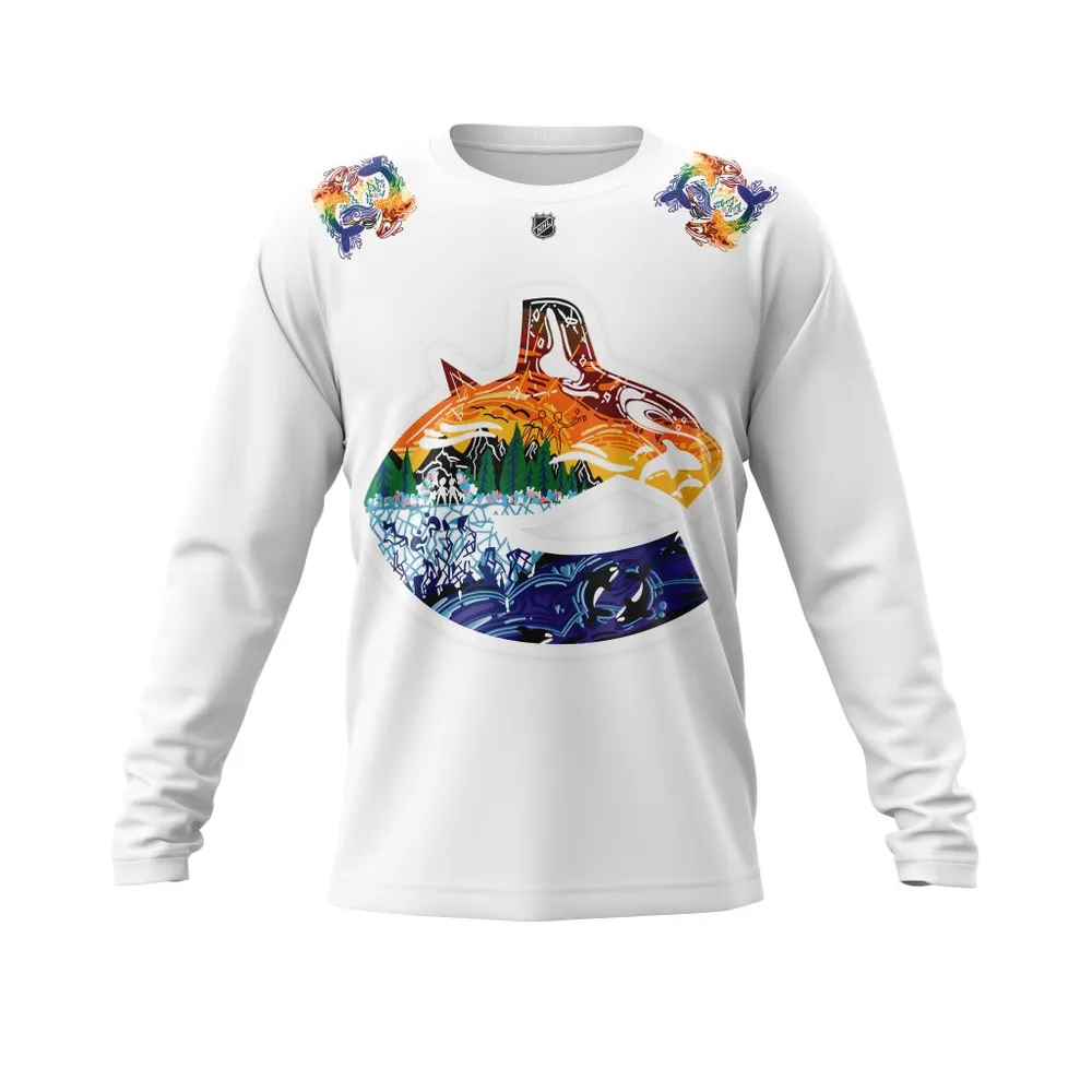 Vancouver Canucks | Specialized New Pride Jersey Long Sleeved Sweatshirt 