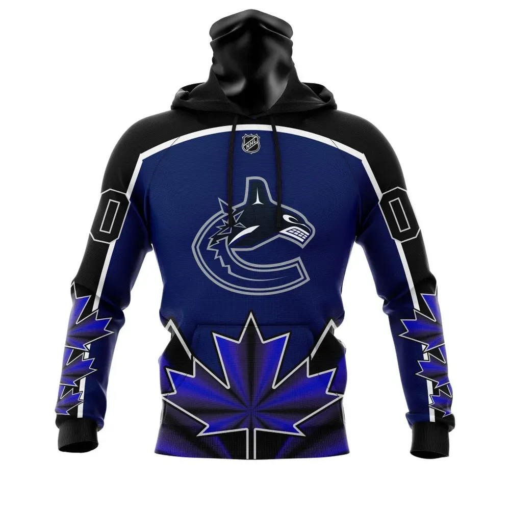 Vancouver Canucks | With Beloved Canada Maple Leafs V0122 Mask Hoodie