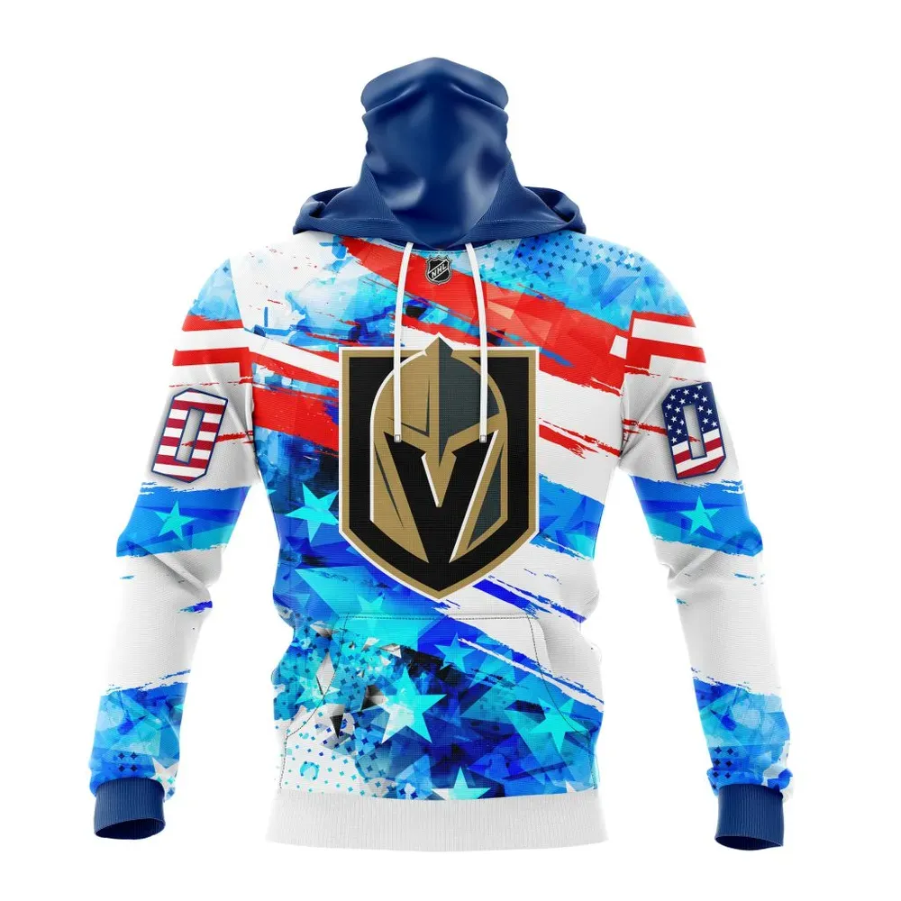 Vegas Golden Knights | Special Concept For Independence Day St2201 Mask Hoodie