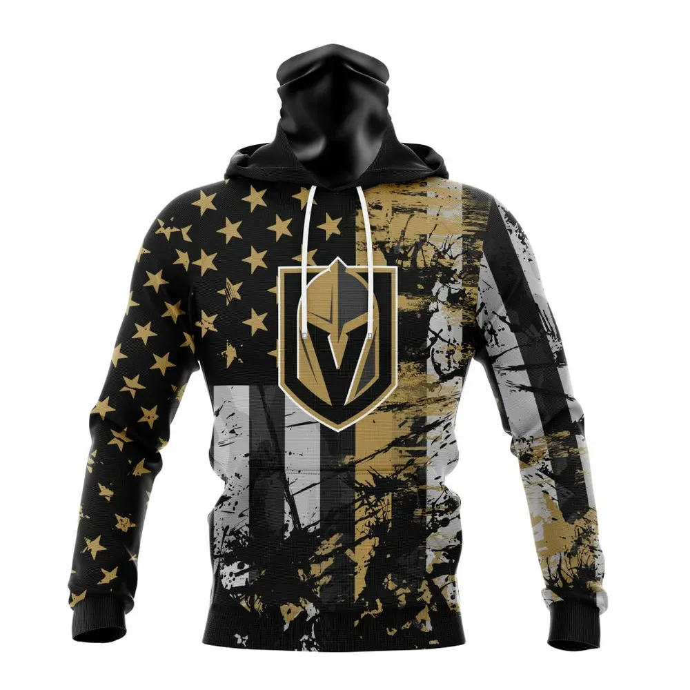 Vegas Golden Knights | Specialized Jersey For America Mask Hoodie