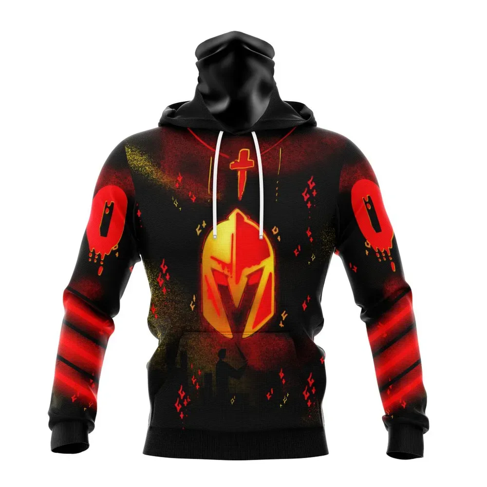 Vegas Golden Knights | Specialized Jersey For Halloween Night Mask Hoodie