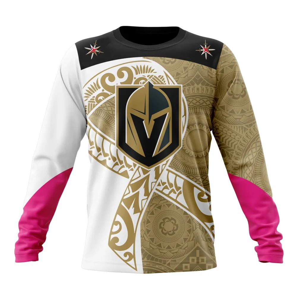 Vegas Golden Knights | Specialized Samoa Fights Cancer Jersey Long Sleeved Sweatshirt 