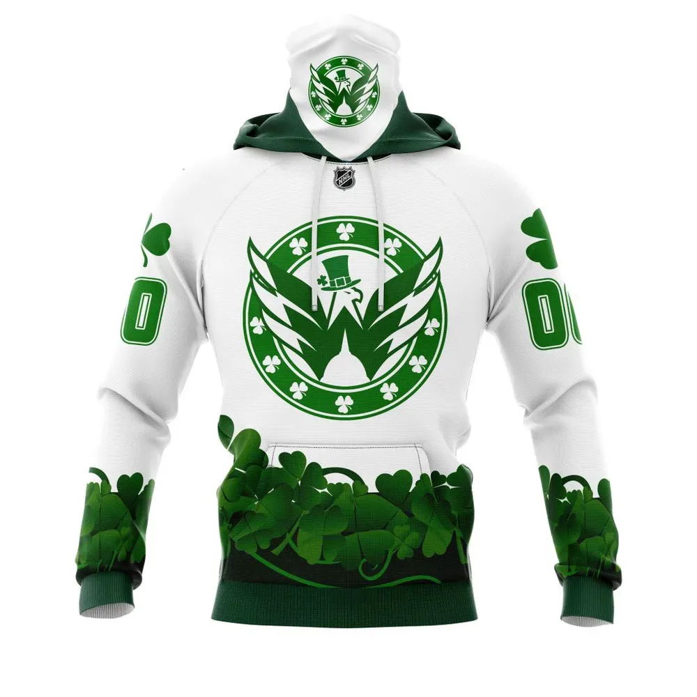 Washington Capitals | Happy St.Patrick Days Jersey V0522 Mask Hoodie