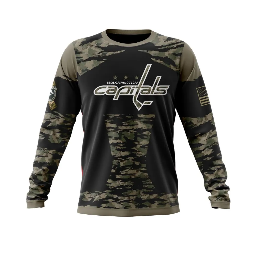 Washington Capitals | Honors Veterans And Military Members Long Sleeved Sweatshirt 