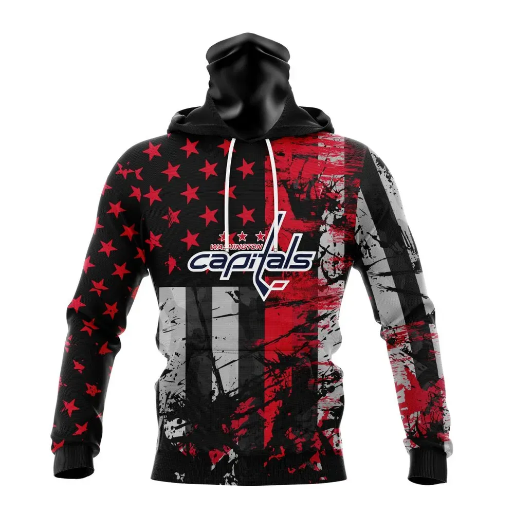 Washington Capitals | Specialized Jersey For America Mask Hoodie