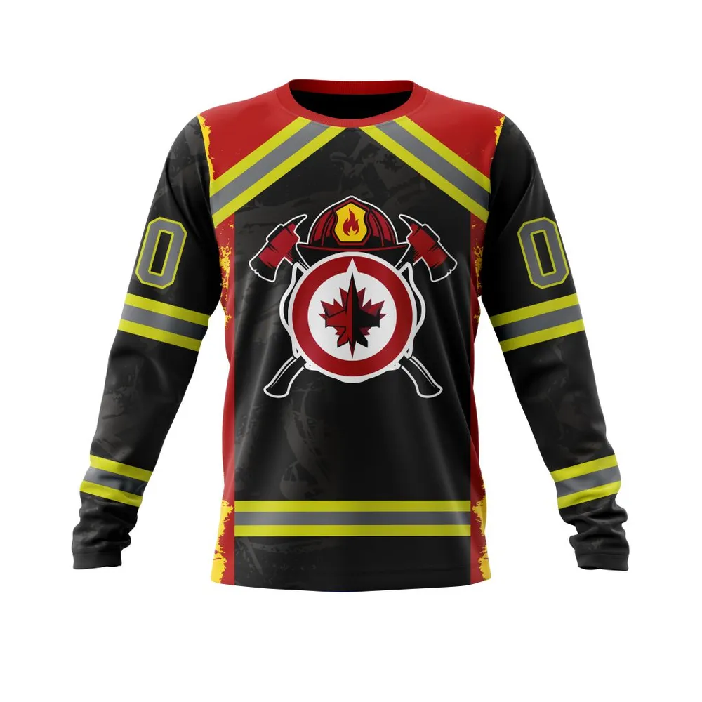 Winnipeg Jets | Honnor Firefighter V0322 Long Sleeved Sweatshirt 