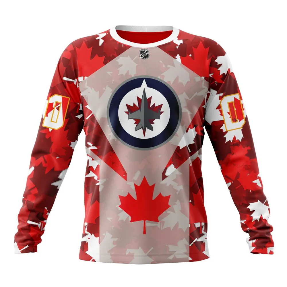 Winnipeg Jets | Special Concept For Canada Day St2201 Long Sleeved Sweatshirt 