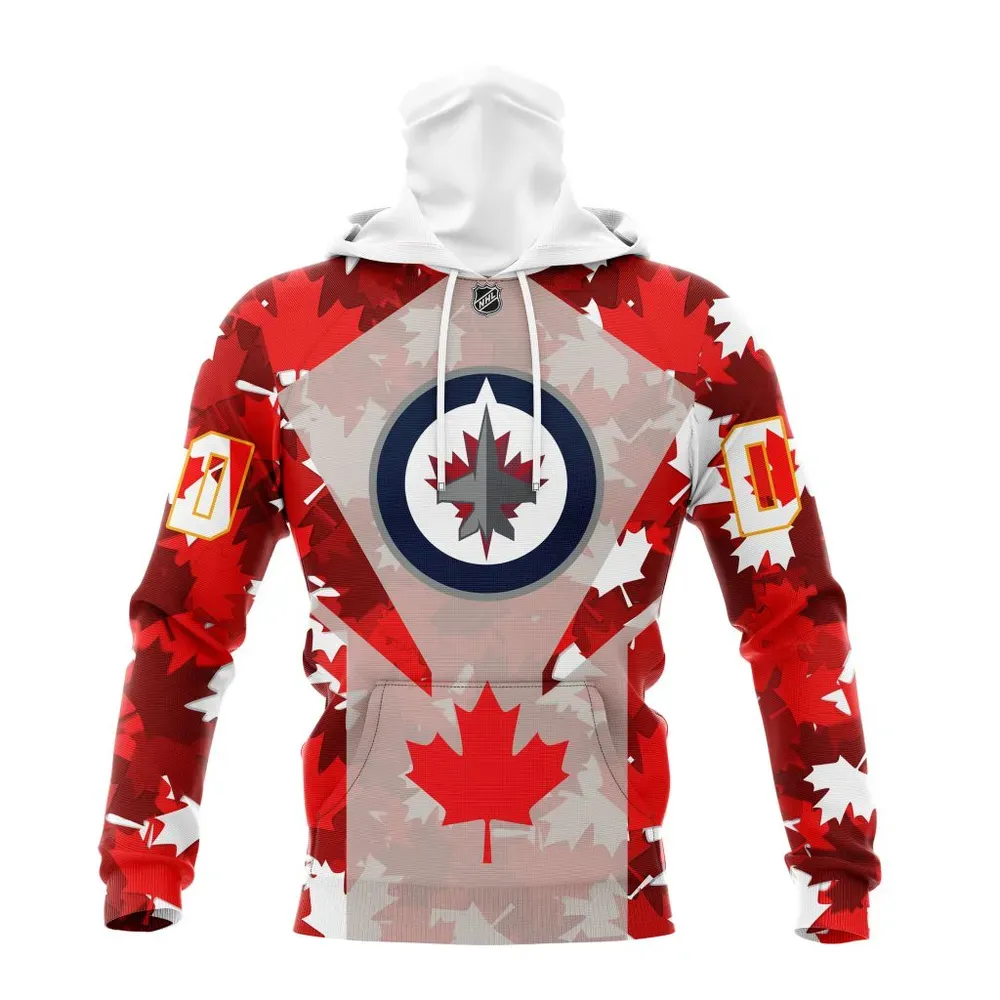 Winnipeg Jets | Special Concept For Canada Day St2201 Mask Hoodie