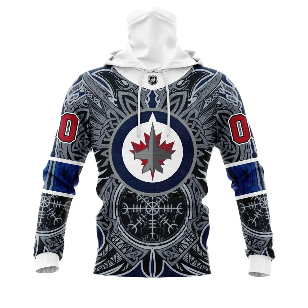 Winnipeg Jets | Specialized Norse Viking Symbols St2201 Mask Hoodie