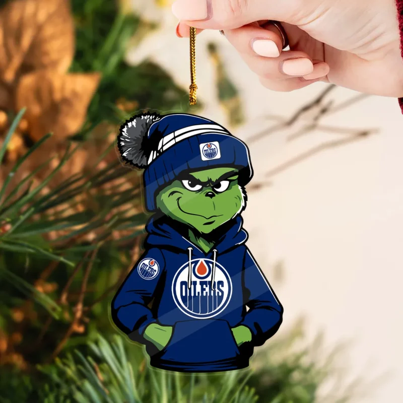 Special Release Edmonton Oilers NHL Custom Shape Acrylic Ornament HONHL250924ONM02EO