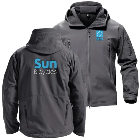 Sun Bicycles Exclusive Logo Hooded Military Tactical Jacket BLBC210A0410