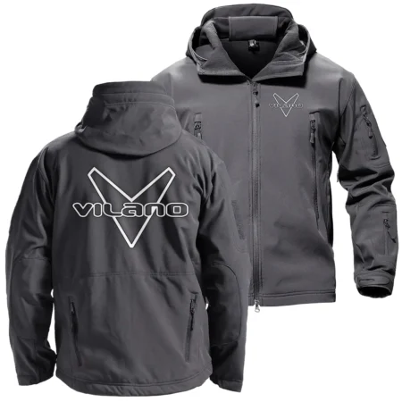 Vilano Exclusive Logo Hooded Military Tactical Jacket BLBC210A0710