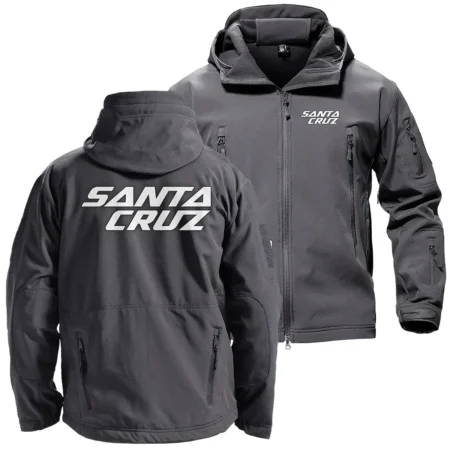 Santa Cruz Exclusive Logo Hooded Military Tactical Jacket BLBC210A2110