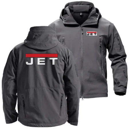 Jet Tools Exclusive Logo Hooded Military Tactical Jacket BLC110A0610