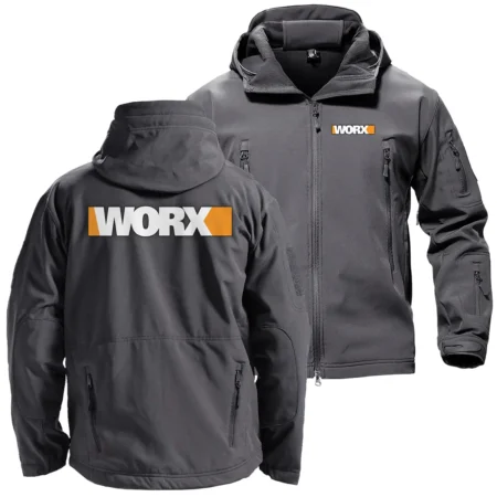 Worx Exclusive Logo Hooded Military Tactical Jacket BLC110A2110