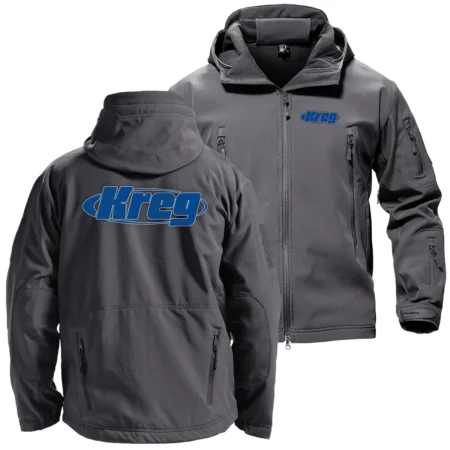 Kreg Exclusive Logo Hooded Military Tactical Jacket BLC110A2910