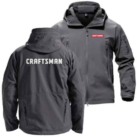 Craftsman Exclusive Logo Hooded Military Tactical Jacket BLC110A3510