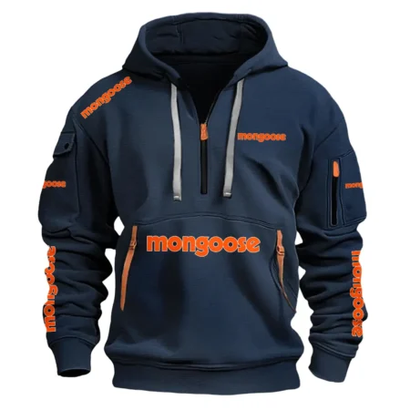 Mongoose Exclusive Logo Fashion Hoodie Half Zipper BLBC210A081