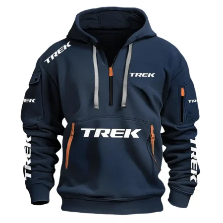 Trek Exclusive Logo Fashion Hoodie Half Zipper BLBC210A261