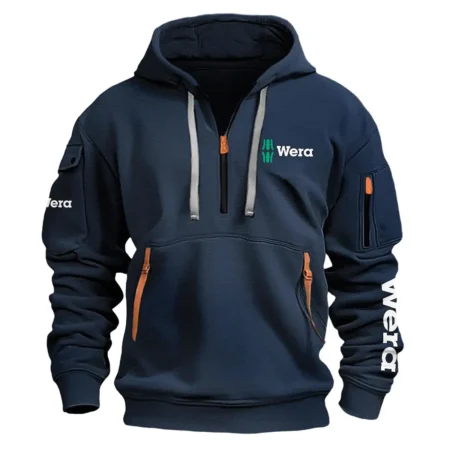 Wera Exclusive Logo Fashion Hoodie Half Zipper BLC110A241