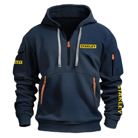 Stanley Exclusive Logo Fashion Hoodie Half Zipper BLC110A261