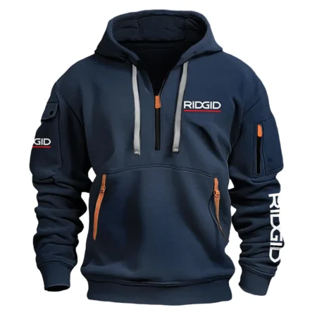 RIDGID Exclusive Logo Fashion Hoodie Half Zipper BLC110A271