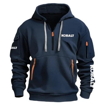 Kobalt Exclusive Logo Fashion Hoodie Half Zipper BLC110A311