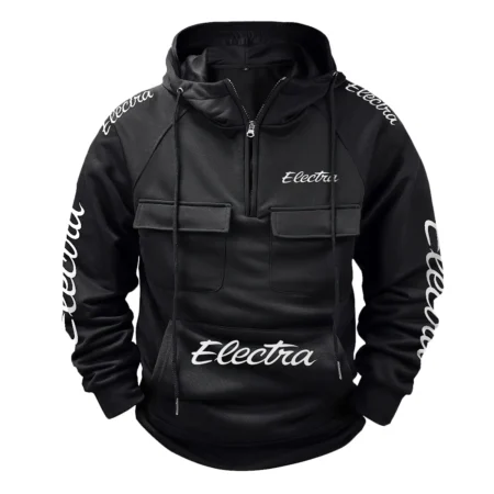 Electra Exclusive Logo Tactical Quarter Zip Hoodie BLBC210A172