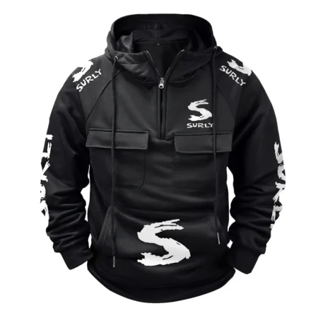 Surly Exclusive Logo Tactical Quarter Zip Hoodie BLBC210A192