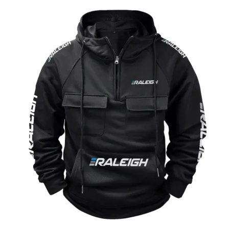 Raleigh Exclusive Logo Tactical Quarter Zip Hoodie BLBC210A202