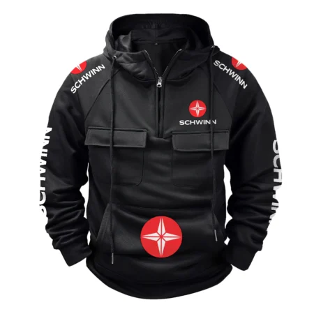 Schwinn Exclusive Logo Tactical Quarter Zip Hoodie BLBC210A222