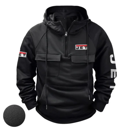 Jet Tools Exclusive Logo Tactical Quarter Zip Hoodie BLC110A062