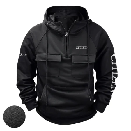 Citizen Exclusive Logo Tactical Quarter Zip Hoodie BLC110A182