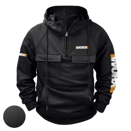 Worx Exclusive Logo Tactical Quarter Zip Hoodie BLC110A212