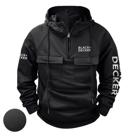 Black And Decker Exclusive Logo Tactical Quarter Zip Hoodie BLC110A222