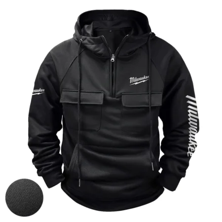 Milwaukee Exclusive Logo Tactical Quarter Zip Hoodie BLC110A322