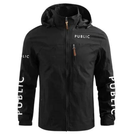 Public Bikes Exclusive Logo Waterproof Outdoor Jacket BLBC210A104