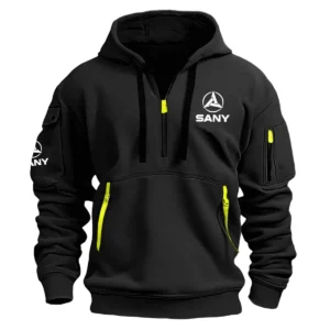 Special Release SANY Construction  Hoodie Half Zipper QTCO191124A2SN - Black