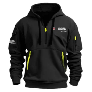 Special Release Wacker Neuson Construction  Hoodie Half Zipper QTCO191124A2WN - Black