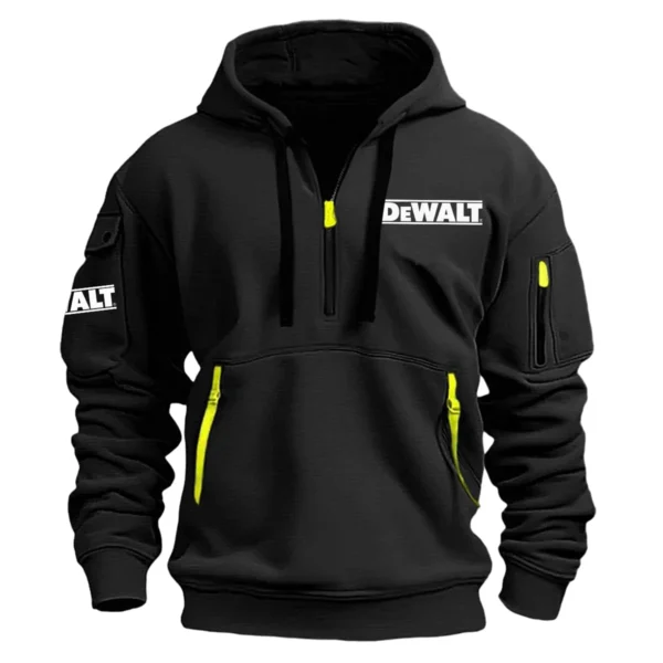 Special Release DeWalt Gardening Hoodie Half Zipper QTGR101124A02DW - Black