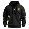 Special Release John Deere Gardening Hoodie Half Zipper QTGR101124A05JD - Gray