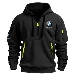 BMW Motorrad Exclusive Logo Hoodie Half Zipper Motorcycles Fans Loves QTMT191224A1BMW - Black