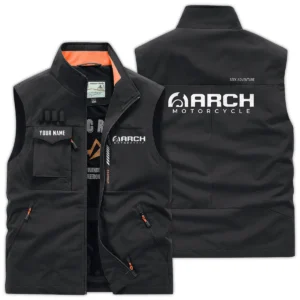 Arch Motorcycles Exclusive Logo Outdoor Vest Motorcycles QTMTS261224A01ARC - Black