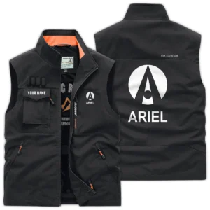 Ariel Motorcycles Exclusive Logo Outdoor Vest Motorcycles QTMTS261224A01ARI - Black