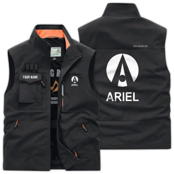 Ariel Motorcycles Exclusive Logo Outdoor Vest Motorcycles QTMTS261224A01ARI - Black