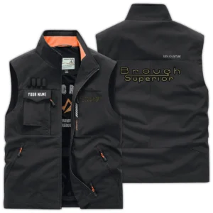 Brough Superior Exclusive Logo Outdoor Vest Motorcycles QTMTS261224A01BRO - Black