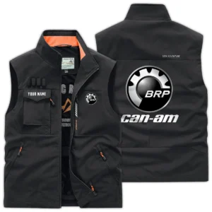 BRP Can-am Exclusive Logo Outdoor Vest Motorcycles QTMTS261224A01CAN - Black