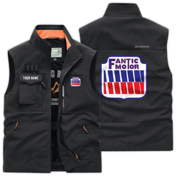 Fantic Motorcycles Exclusive Logo Outdoor Vest Motorcycles QTMTS261224A01FAN - Black